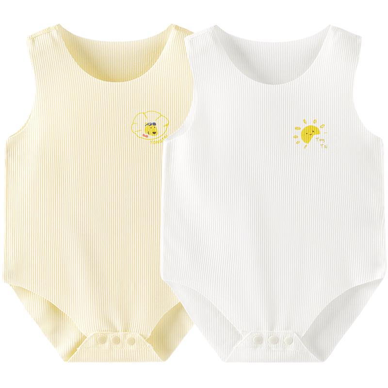 TONGTAI Summer Modal Baby Sleeveless Bodysuit