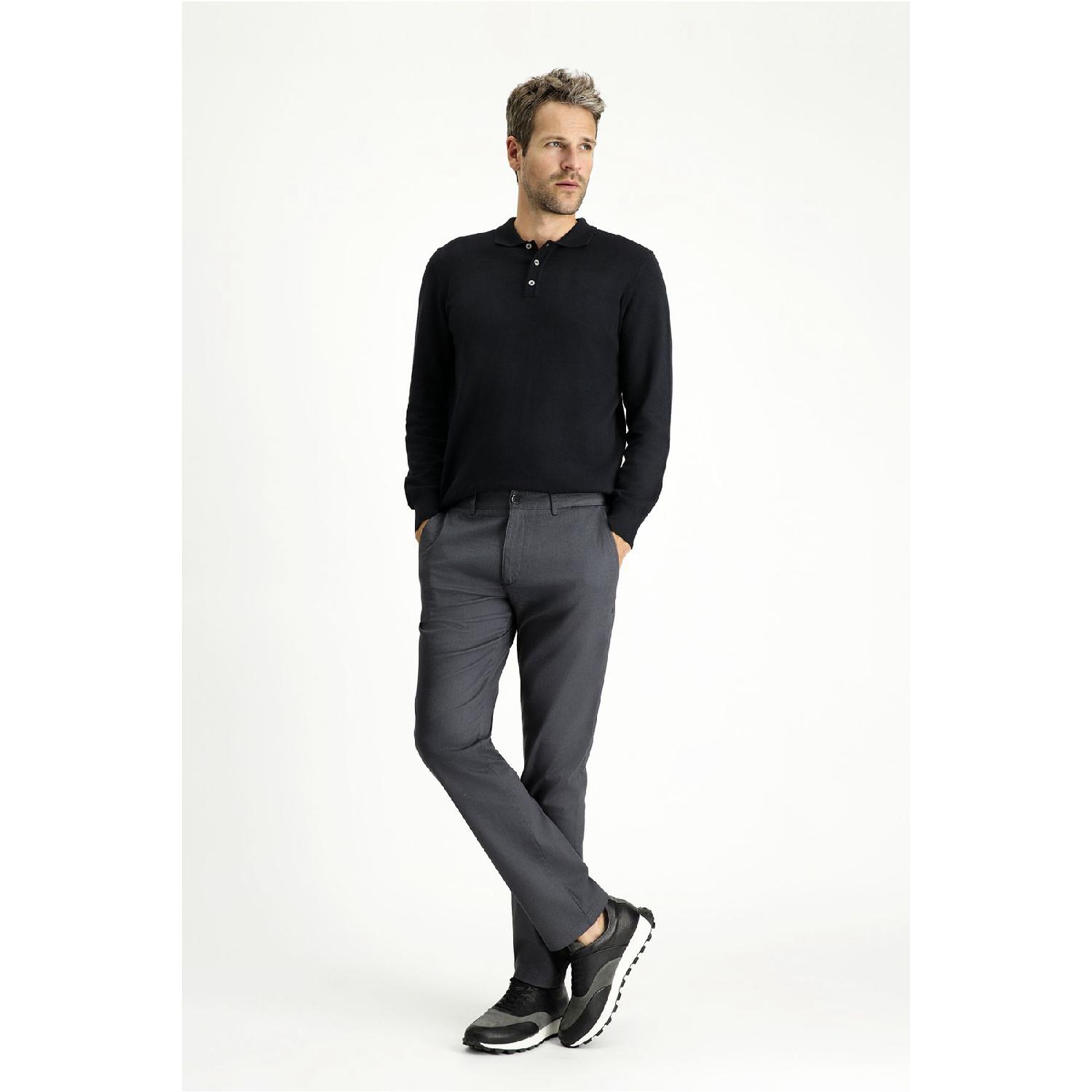 

Regular Fit Lycra Canvas / Chino Trousers 48-6 Drop