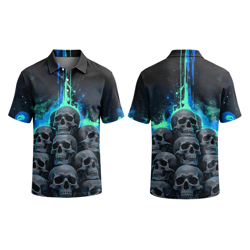 Men's Halloween Printed Short Sleeve T-Shirt for Casual Daily Wear