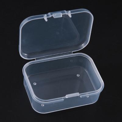 2 buc. Cutie de depozitare transparentă pătrată pentru articole mici Cutii de ambalare pentru bijuterii, margele, container, articole diverse, organizator, unelte de pescuit