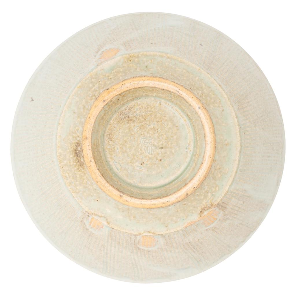 Marui Pottery Shigaraki Ware Hechimon Donburi Capacity White Glass Bowl, approx. 1400ml, Finish, MR-3-4614