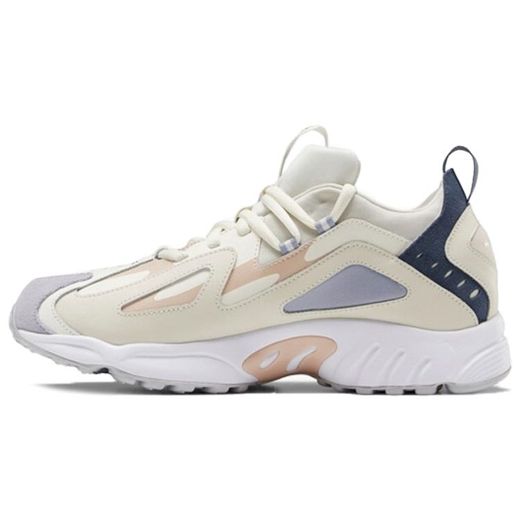 Reebok DMX Series 1200 Synthetic Leather Fabric Two-Layer Cowhide Sports Shock Absorption Low-Top Lifestyle Shoes Unisex Sneaker Beige Gray FZ5459