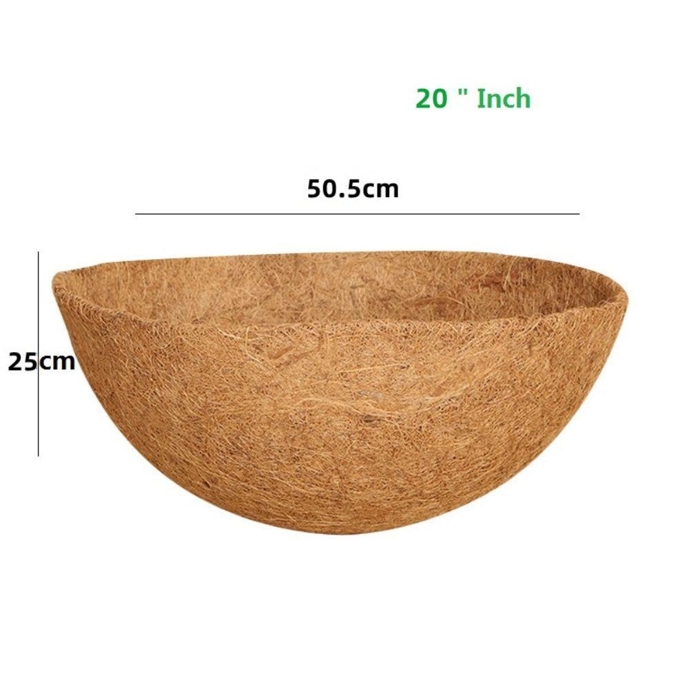 Thick Hanging Basket Liner Coconut Liners for Planters 100% Natural Coco Basket Replacement Liner Outdoor Garden Accessories