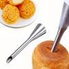 2pcs Stainless Steel Cream Filling Nozzles Professional Piping Tips For Puff Pastry Eclairs & Cupcake Decorating Non-Electric Precision Bakeware