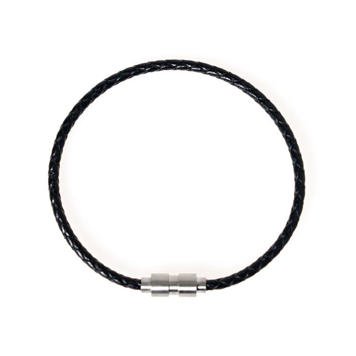 Jbans Classic Classic Slim Leather Bracelet (C1902-Ac481Bk)