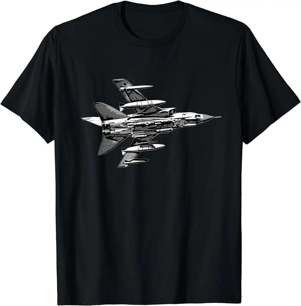 Tornado Jet Fighter Aircraft Airplane Plane Aeroplane RAF TShirt Short Sleeve Casual Cotton ONeck Summer Men T Shirts