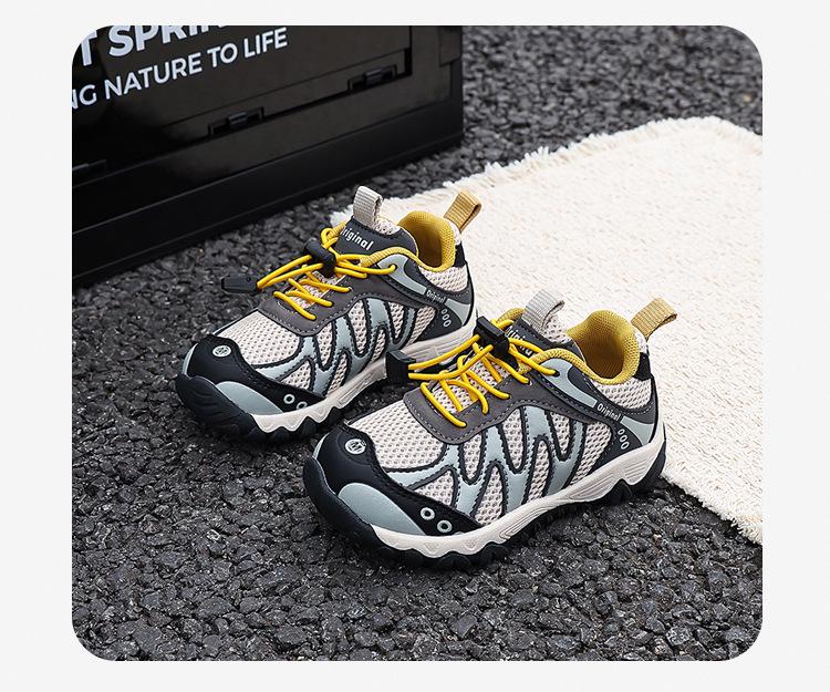 Kids' 2026 Spring/Autumn Stylish Mesh Sneakers for Boys and Girls - Lightweight, Breathable, Trendy Hiking Shoes for All Activities