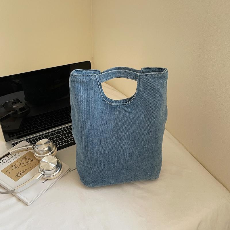 Dog Pattern Denim Bag Handbag Women's Large Capacity Shoulder Bag