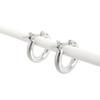 ESTELLE [Official] Women's Hoop Earrings, Platinum, 0202-2645-0019-0000