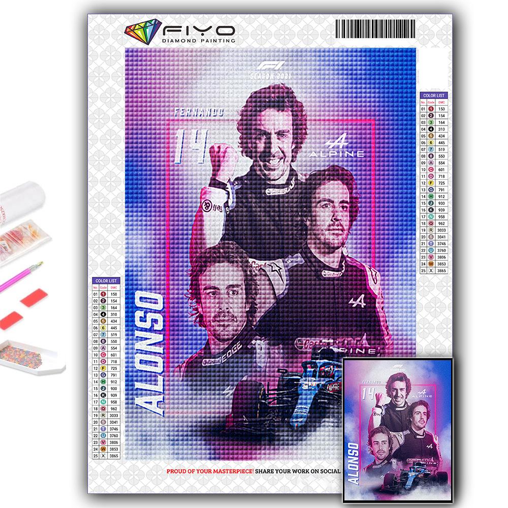 

Алмазная вышивка F1 Гонщик 5D DIY Алмазная картина Вышивка крестом Горный хрусталь