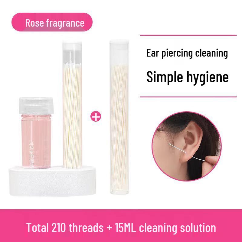 Ultrafine Ear Cleaning Thread for Women: Odor Removal & Blockage Prevention, Safe for Ear & Piercing Cleaning