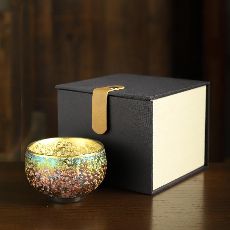 Colorful Master Cup Tea Bowl Gilt Silver Ceramic Teacup Tea Cup Single Cup Tea Cup Kung Fu Tea Set Teacup