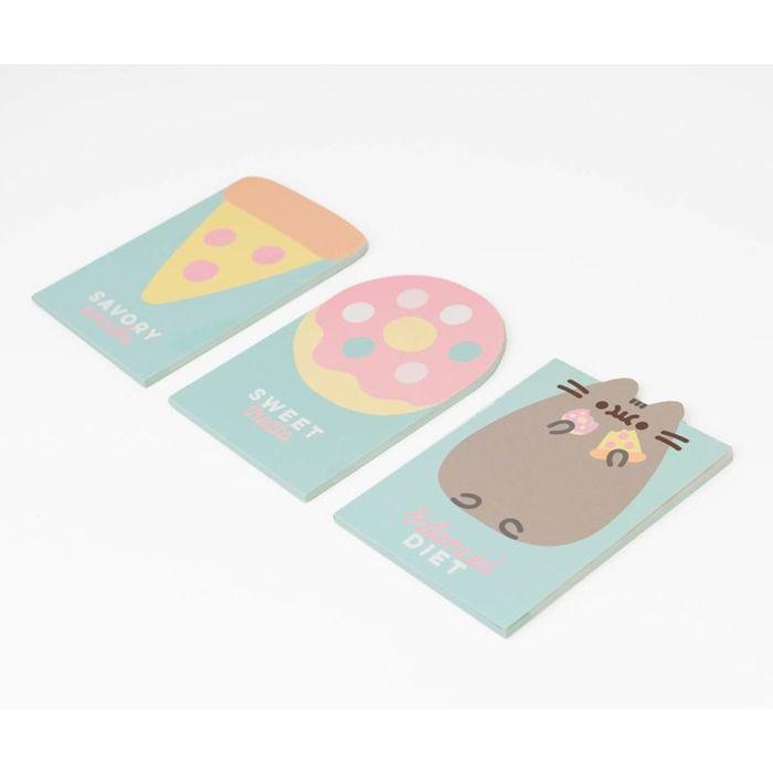 Pack Papier - Grupo Erik - SEGE001 - Set D'écriture Pusheen - 3 Blocs-notes - Trousse Transparente