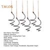 6 Pcs Air Plant Holder Metal Hanging Tillandsia Container Adjustable Swirl Air Plant Holder for Home Office Balcony Garden Decor