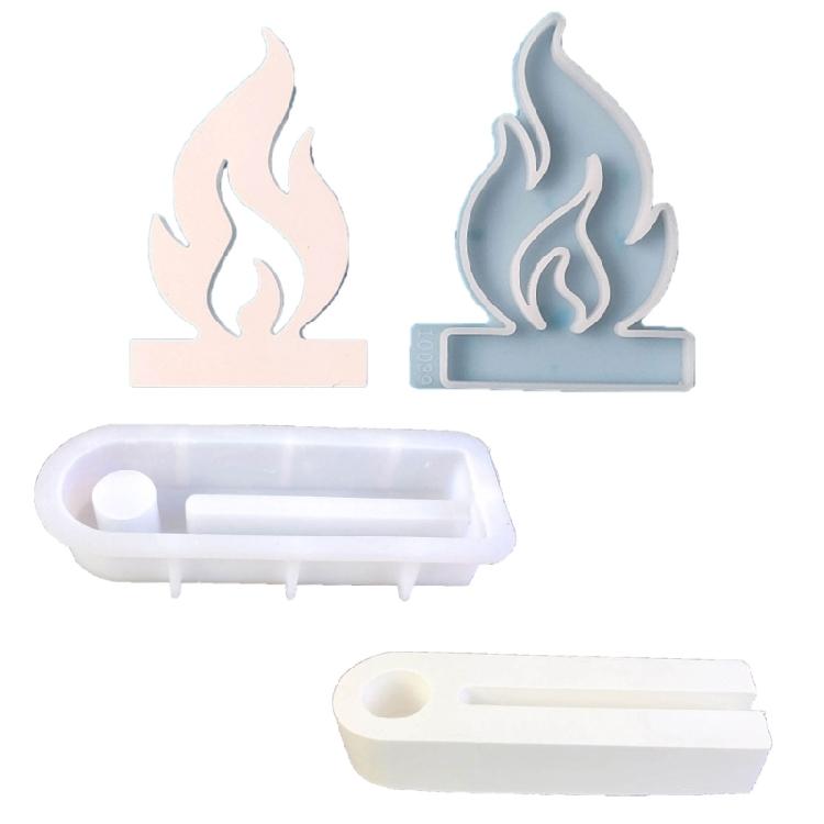 Silicone Molds Rabbit Candle Holder Resins Molds DIY Flame Candlesticks Mould