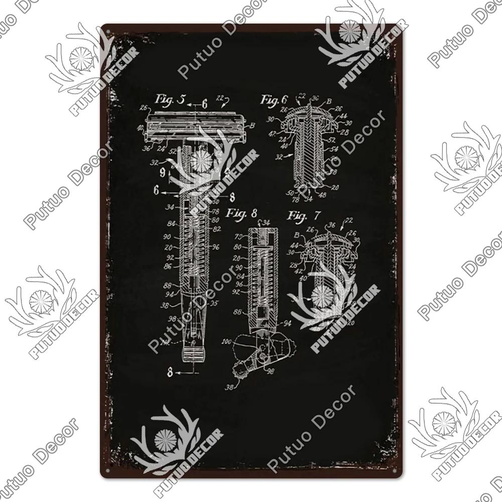 Putuo Decor Russian Place Metal Sign Plaque Metal Vintage Tin Sign Poster Decoration for Living Room Yard Bar Home Wall Decor
