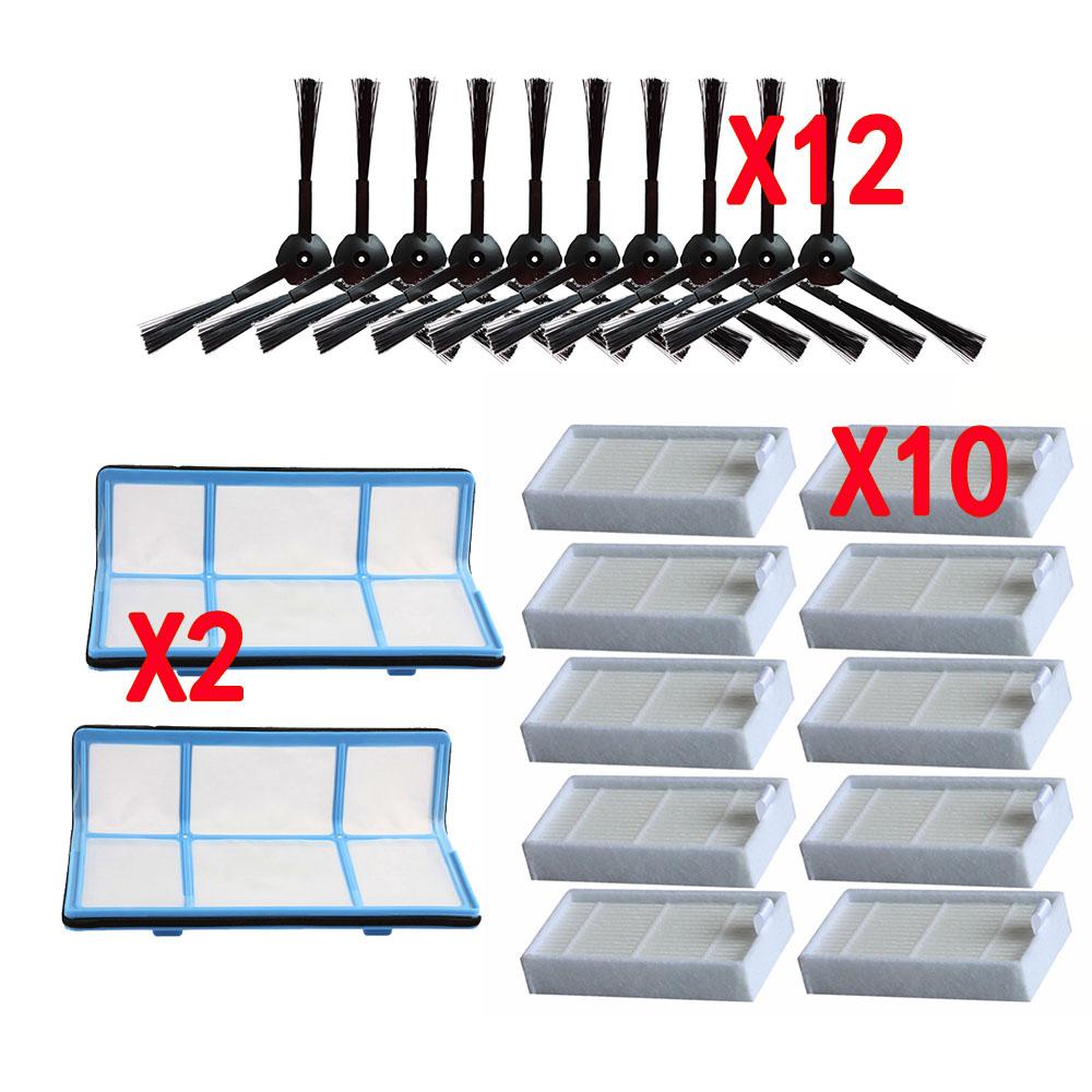 Primary Dust Filter Side Brush Efficient Hepa Filter for Ilife V5 V5s V3 V3s V5pro V50 V55 X5 V5s Pro Robot Vacuum Cleaner Parts