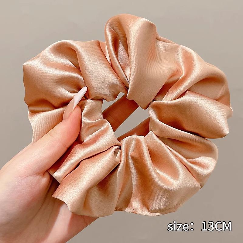 Extra Large Satin Scrunchie: Elegant Women's Hair Tie & Ponytail Holder