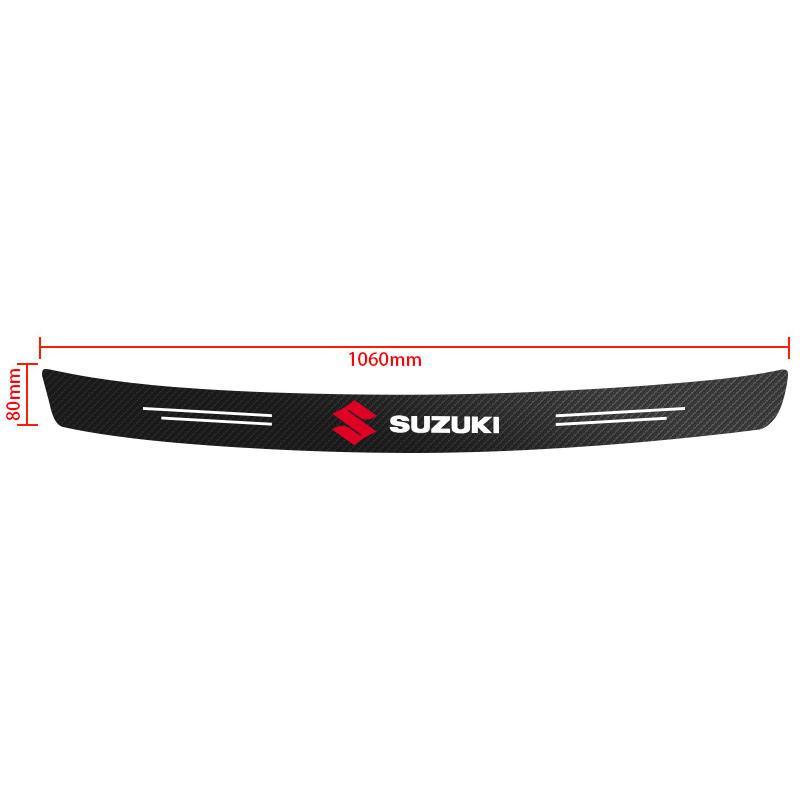 Adesivo Protezione Paraurti Posteriore Auto Fibra di Carbonio Protezione Portellone Posteriore Auto Accessori Per Suzuki Celerio