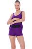 Women's Style Big Size Swimsuit Plus Size Flexible Dress And Shorts Swimsuit
