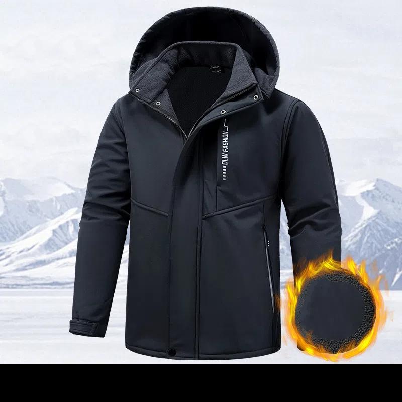 

Мужская зимняя теплая куртка Softshell, водонепроницаемая куртка для походов и сноуборда XS