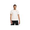 Einfarbiges Rundhals Kurzarm T-Shirt Herren Tops Weiß FV8404-133