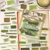 ZABC Retro English Word Strips: Whispers In the Gaps Sticker Pack - 50 Collage Sheets