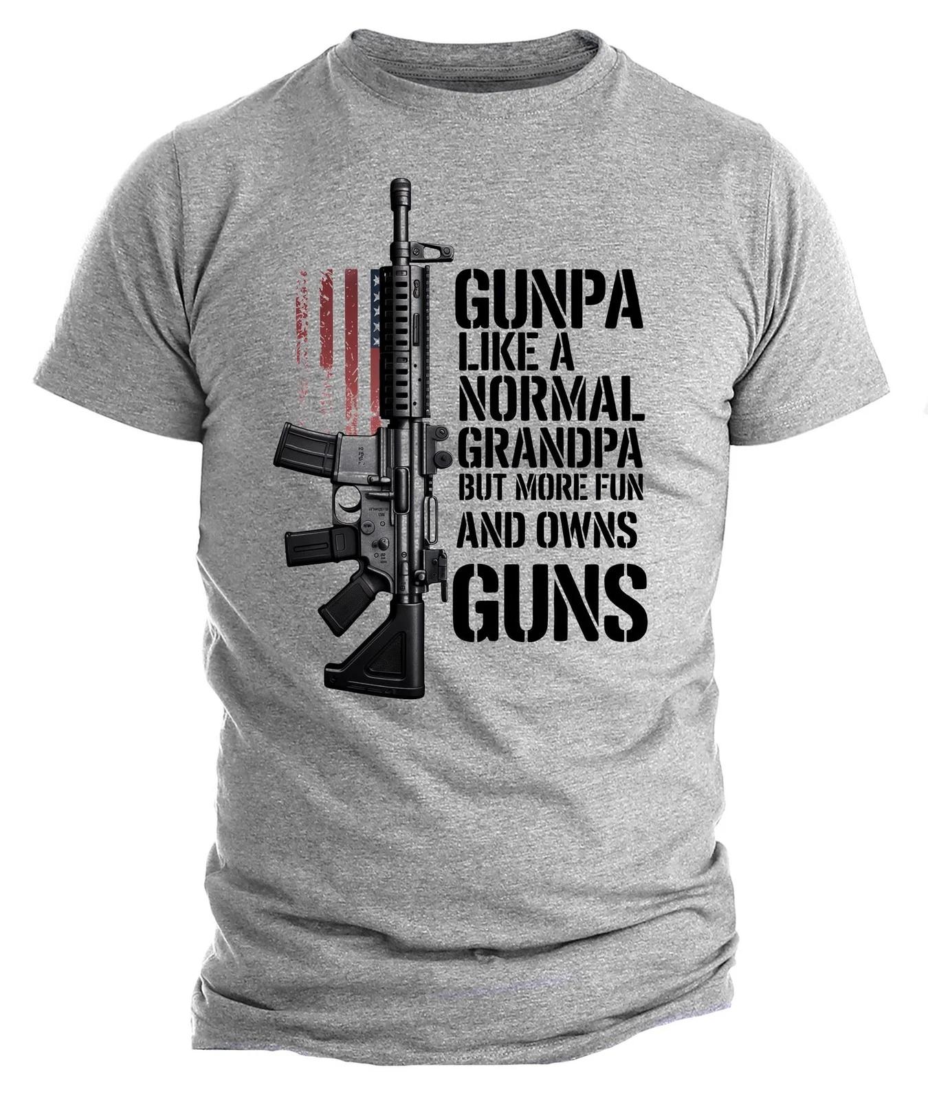 

Gunpa Like a Normal Grandpa But More Fun T-T-shirt • Funny Grandpa Gift • Cool L