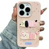 Three-dimensional Cartoon Animal Stickers for Apple 16 Promax Mobile Phone Case New Model for IPhone 13 Anti-fall 12/11/15