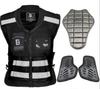 Motorradweste Reflektierende Weste Motorradjacke Bikerweste Moto Reflektierende Jacke Sicherheitsweste Warnung Grün Gelb Schwarz