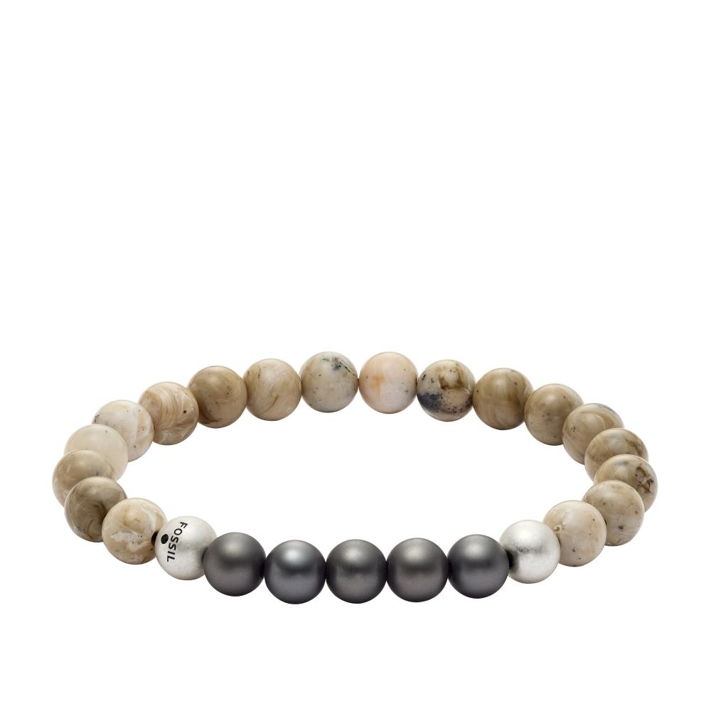 

Fossil Men s Summer Fashion Sand Acrylic Beaded Bracelet multi
