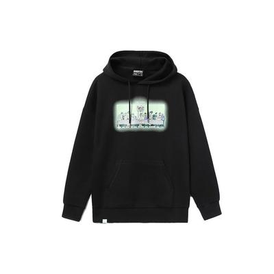 Li Ning Badfive Bol Kapüşonlu Sweatshirt Erkek Kapüşonlular Siyah AWDR417-2