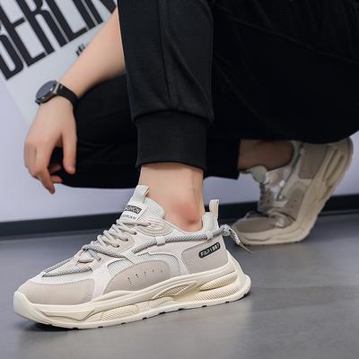 New Summer Mens Sports Running Shoes Casual Versatility Breathable Heightened Sneakers Comfortable Lace-up Shoes Tenis Masculino