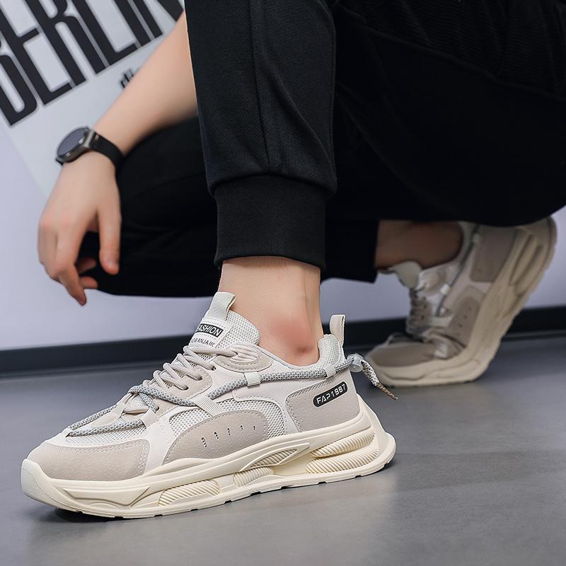 Fashion New Summer Mens Sports Running Shoes Casual Versatility Breathable Heightened Sneakers Comfortable Lace-up Shoes Tenis Masculino