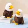 17cm simulation bald eagle stuffed plush toy figurine cartoon anime cute pillow cushion children's birthday gift fun doll