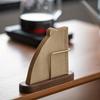 Walnut Filter Paper Rack Holder Coffee Accessories Stand Capacity of 60 Pcs Paper Storage for Fan Shape V Shape