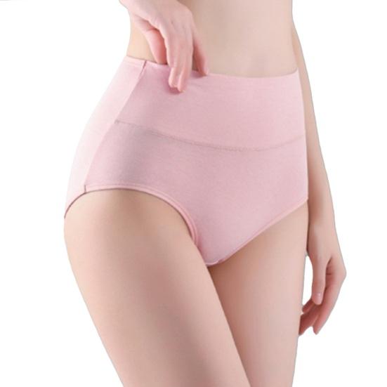 Women's High Waisted Underwear Ladies Breathable Soft Stretch Briefs Tummy Control Full Coverage Panties