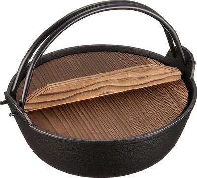 Iwachu Furusato Negru Profund Pentru Fierărie Nanbu Deschisă 21006 Oală, 16cm, Copt, Foc,