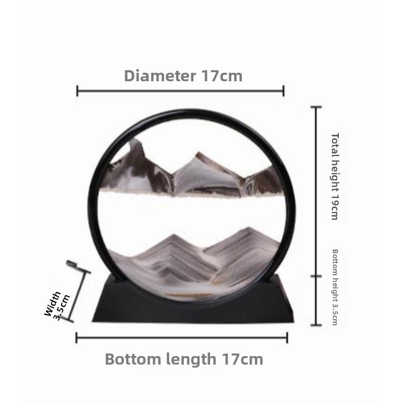 

Creative ornament 3D quicksand painting ornament housewarming gift wine cabinet bedroom small ornament S