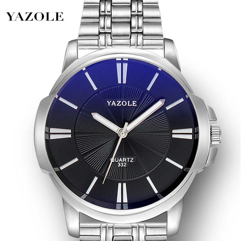 Top Brand New Fashion Watch Men's Steel Band Luminous Business Quartz Watch