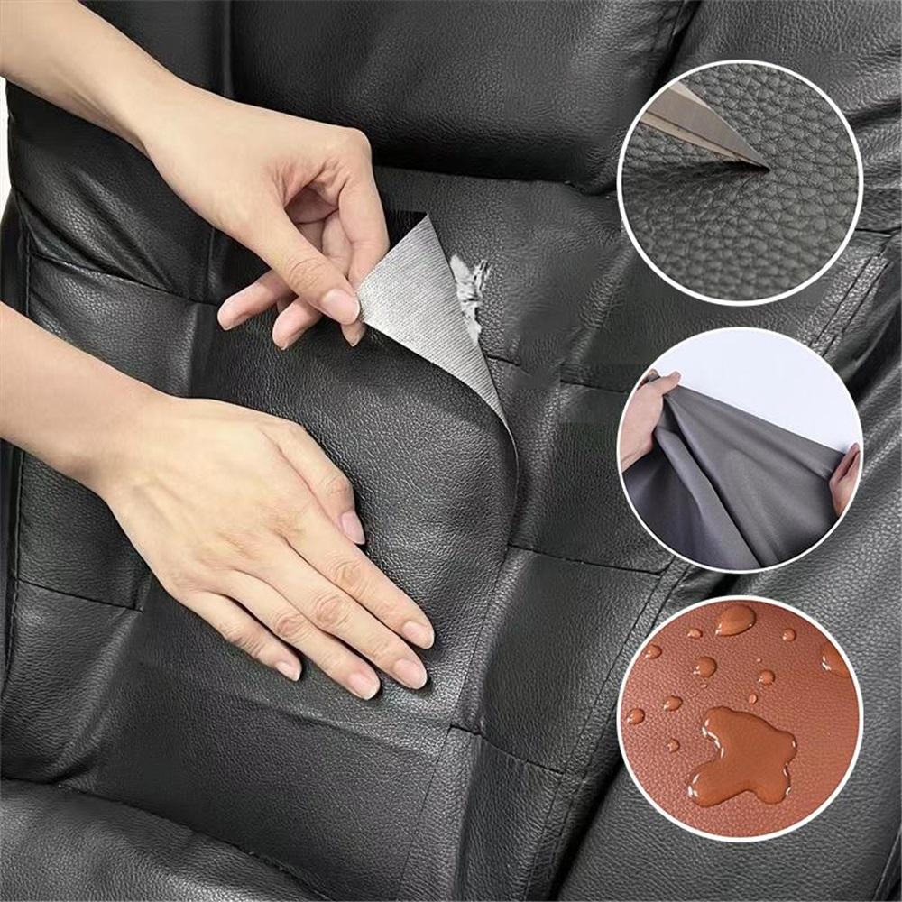 Self-Adhesive Leather Repair Patch, Waterproof & Durable PU Leather Tape For Sofas, Car Seats, Jackets & Bags, 17 Colors & 3 Sizes