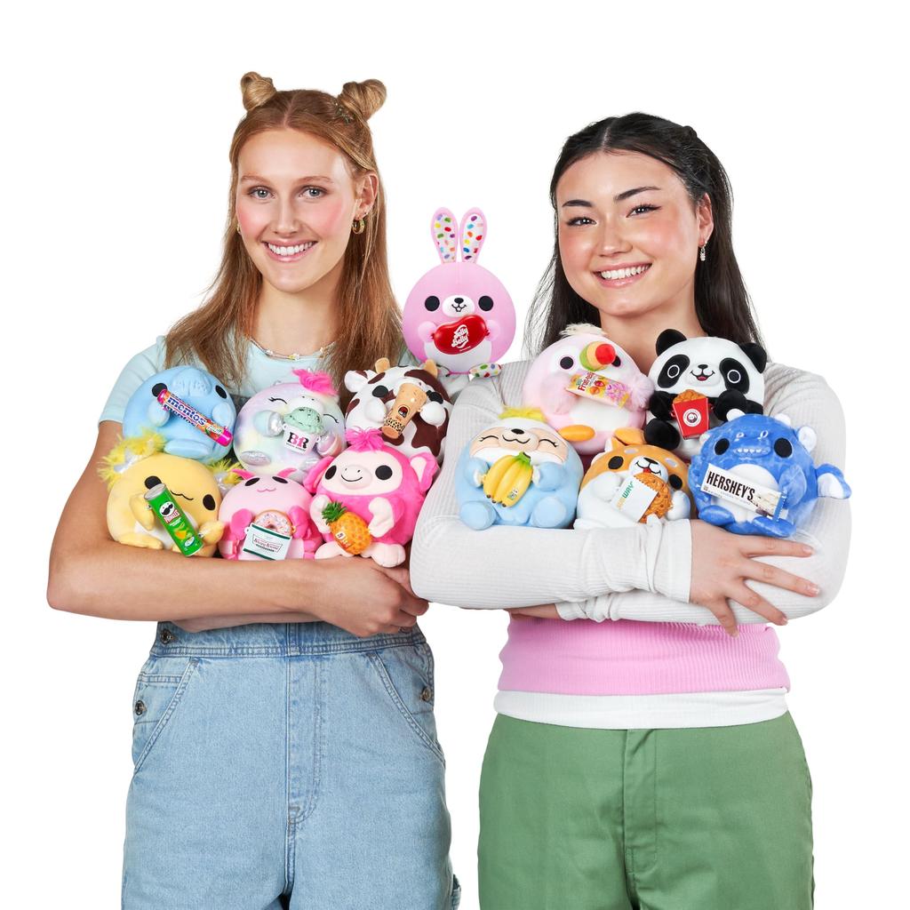 ZURU Snackles Collection Plush Toys, 12 Varieties (Guess Which One You Get) Capsule Toy with Brand Snacks, 77572GQ5, Authentic