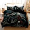Rose Skull Halloween Bedclothes King Size Bed Cover Set 3D Print Playing Card Western Europe High Quality Bedding Set