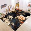 Comfortable Water Carpet with Anti Slip and Featuring Tri Flowers Floor Mats Living Rooms Bedrooms Kitchens and Indoor Use Rug
