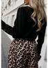 2024 Autumn Fashion Women's V-Neck Long Sleeve Button-Down Solid Color Top