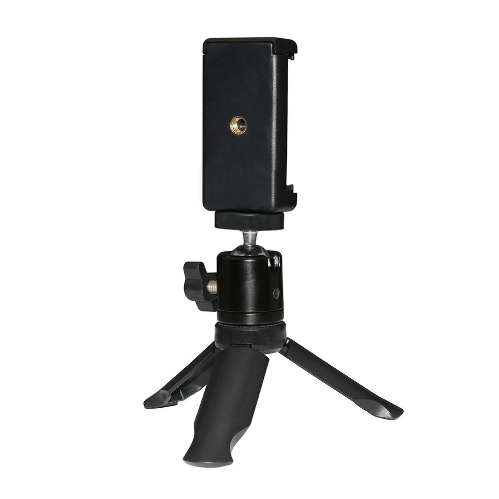 Portable Metal Phone Holder: Gimbal Tripod Projector Mount & Desktop Stand for Live Broadcasts and Monitoring