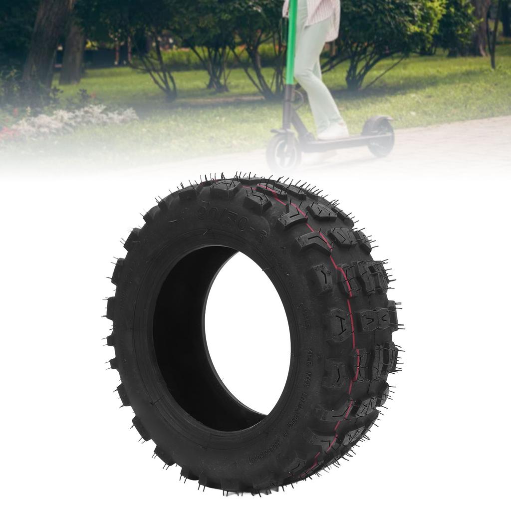 90/70-6 Off Road Vacuum Tire Rubber 10 Inch Electric Scooter Vacuum Tire Replacement Anti Skid Thick