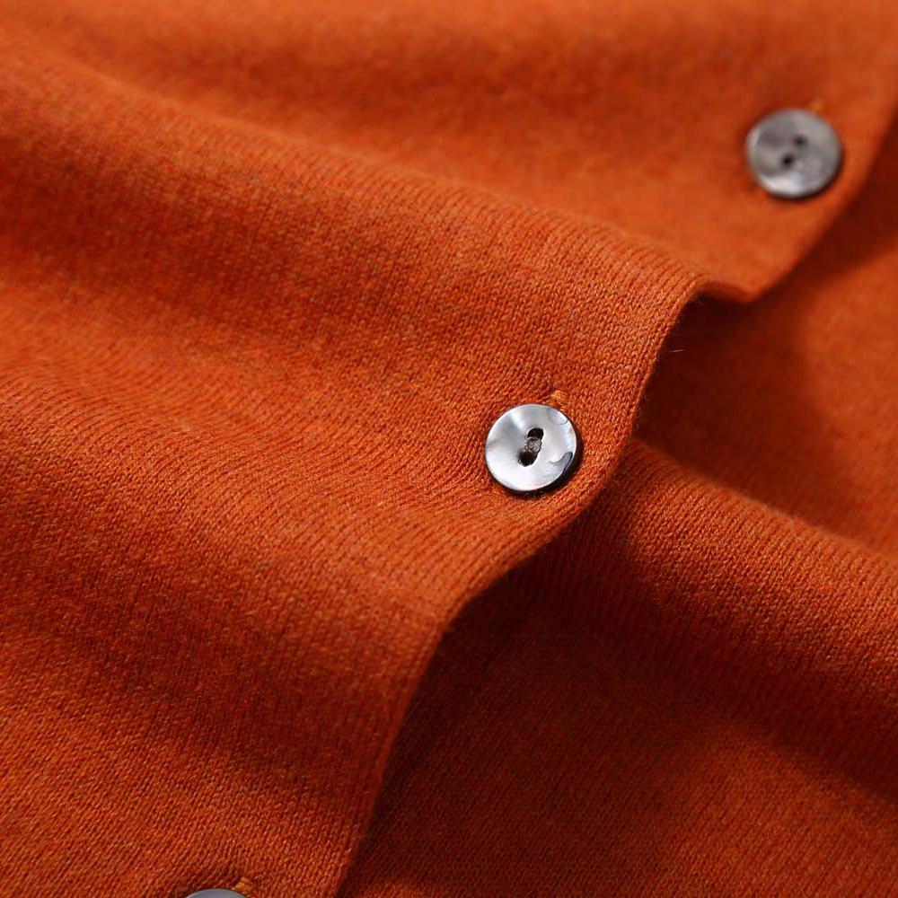 Women's Silk Cashmere Cotton Blend Round Neck Cardigan - Long Sleeve, Loose Knitwear for Spring/Autumn