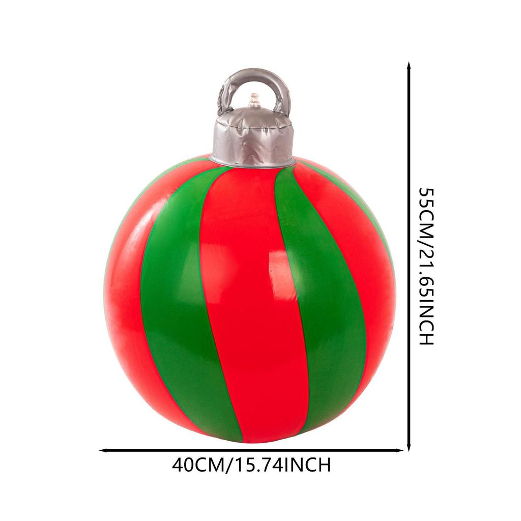 New Plastic Inflatable Christmas Ball - Holiday Decor Ball with Thickened Eco-Friendly PVC