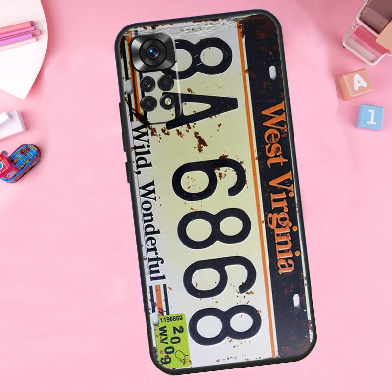 Retro Vintage License For Xiaomi Redmi Note 13 14 9 10 11 12 15 Pro Plus Phone Case For Redmi 15 C 14C 10C 12C 13C